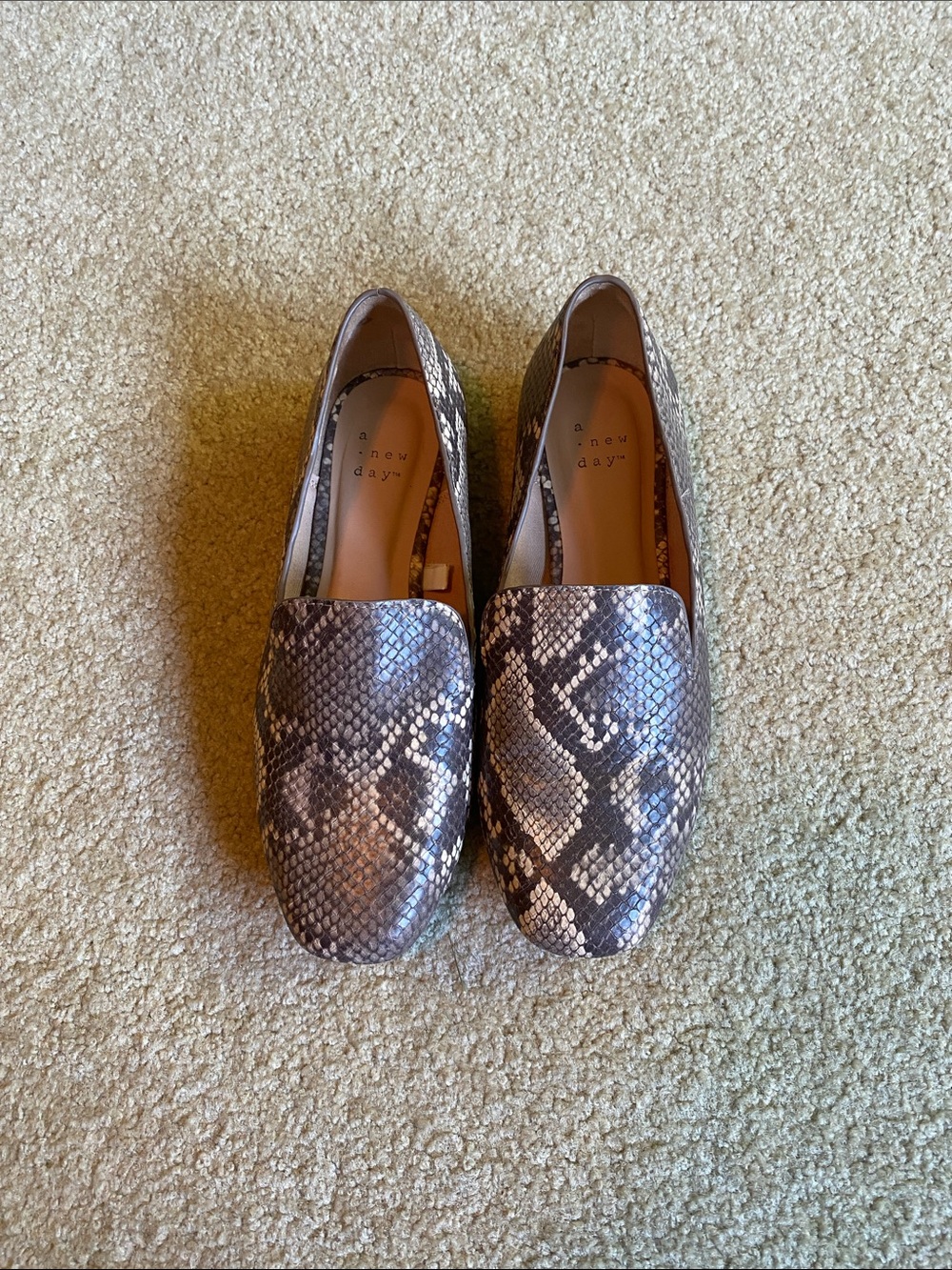 a new day Snake-Print Loafers